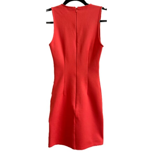 Superdown Skye Vibrant Orange Ruched Wrap Mini Dress REVOLVE Bodycon XS - Picture 6 of 12